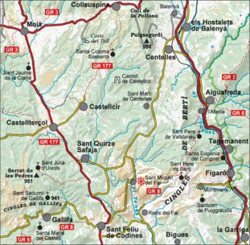Cingles de Berti 1:25.000 - Editorial Alpina