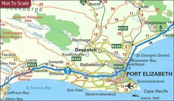 Südafrika Straßenatlas - 1:1.250.000 Mio. - A4 geheftet