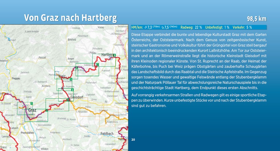 Weinland Steiermark Radtour - Bikeline Radtourenbuch