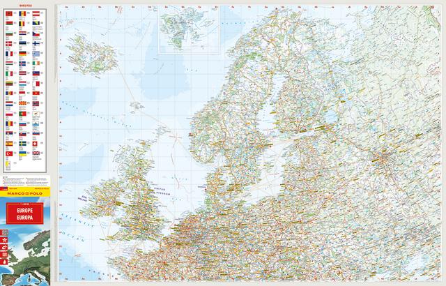 Europa MARCO POLO Länderkarte - 1:4 Mio.