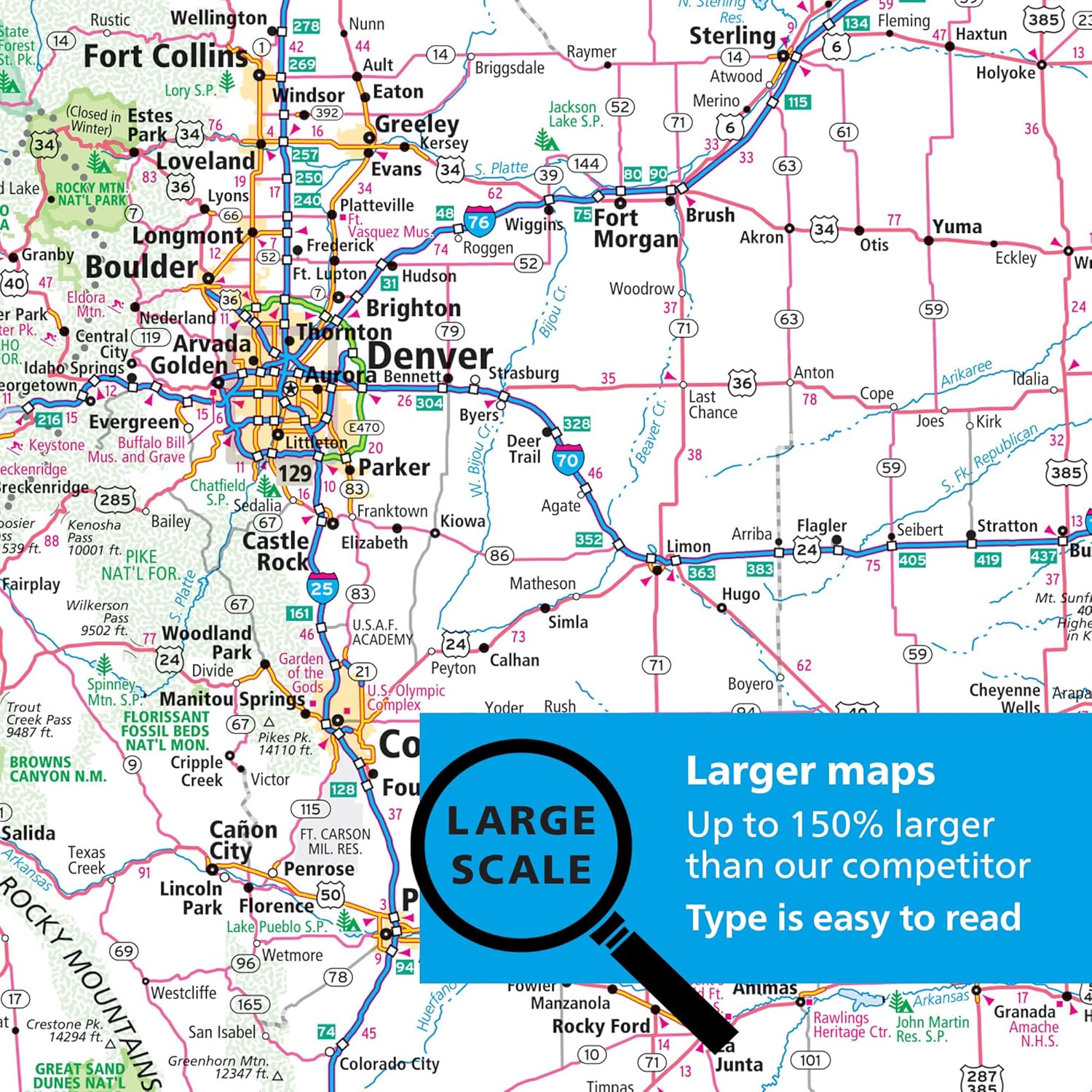 USA 2027 Midsize Easy to Read Road Atlas