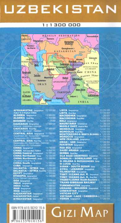 Uzbekistan 1:1.300.000 - Gizi Map