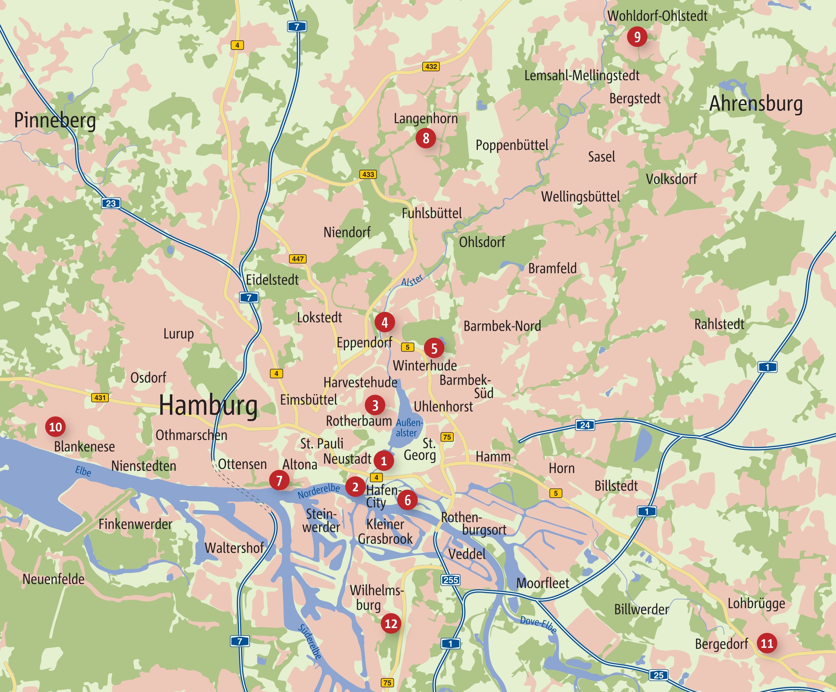 Zu Fuß durch die Hansestadt Hamburg