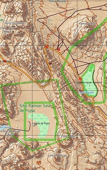San Pedro de Atacama 1:350.000 / 1:25.000