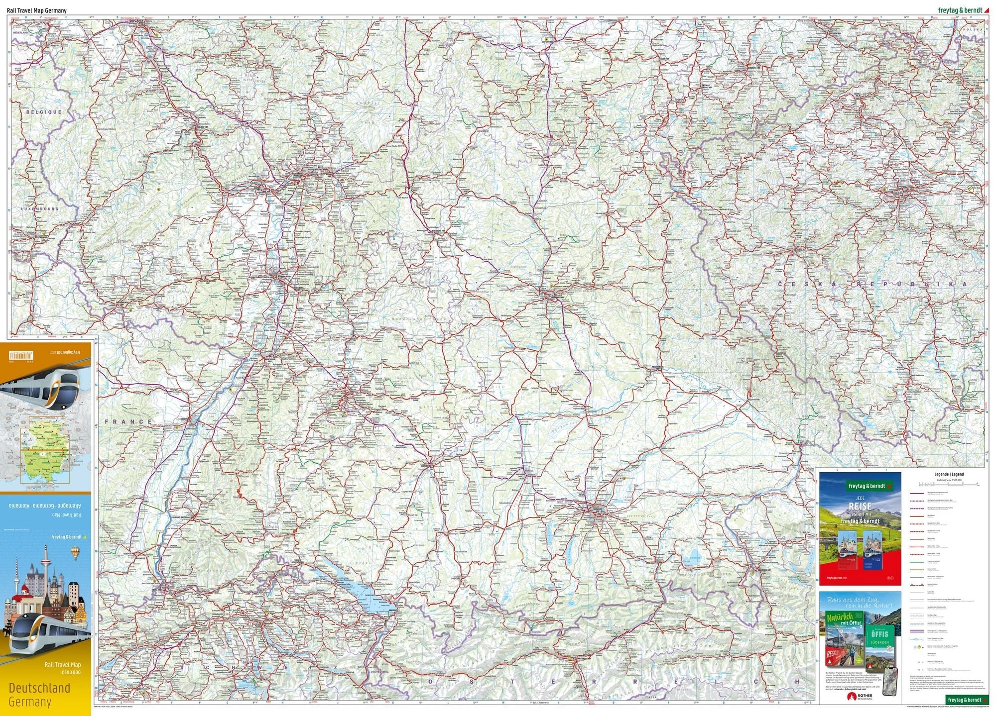 Eisenbahnkarte Deutschland