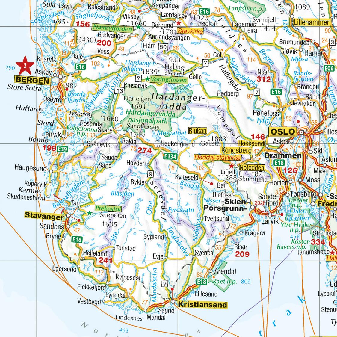 Europa MARCO POLO Länderkarte - 1:4 Mio.