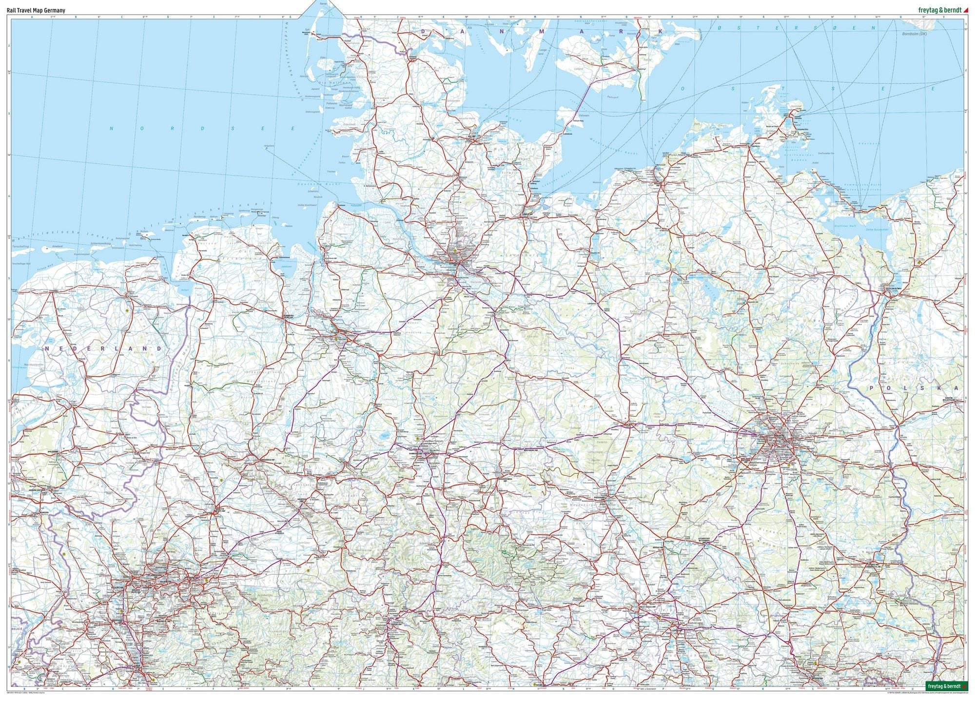 Eisenbahnkarte Deutschland