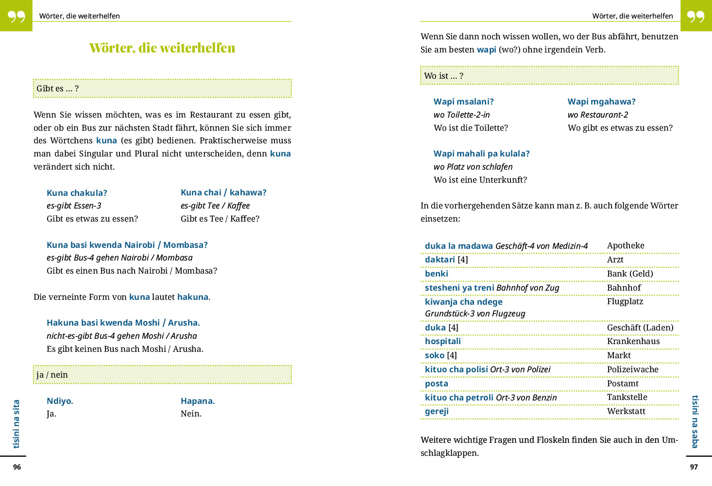 Kisuaheli - Kauderwelsch Sprachführer