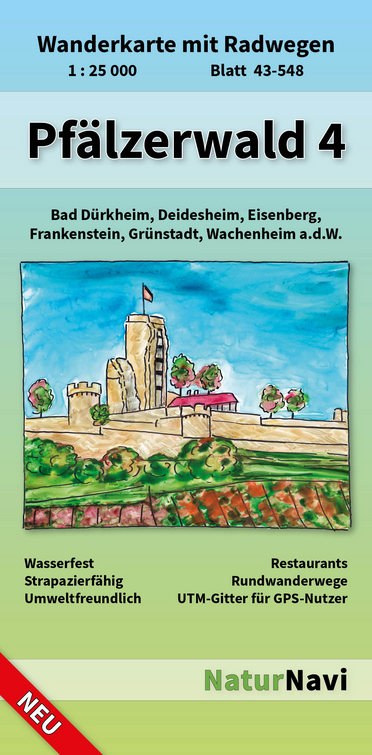 Pfälzerwald 4 - 1:25.000 NaturNavi Wanderkarte