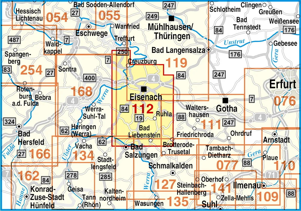 112 Eisenach, Ruhla und Umgebung 1:35.000