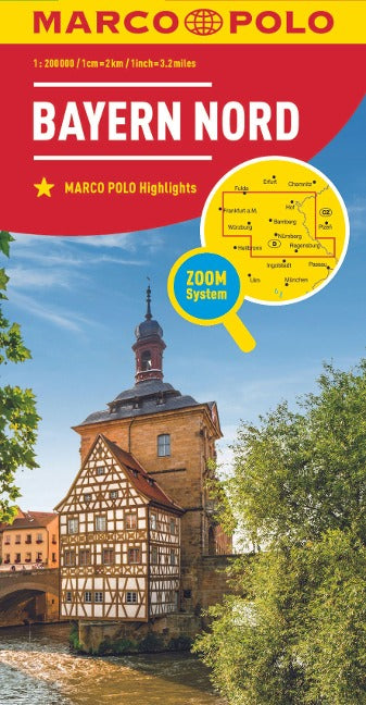 Marco Polo Karte 12 - Bayern Nord 1:200.000