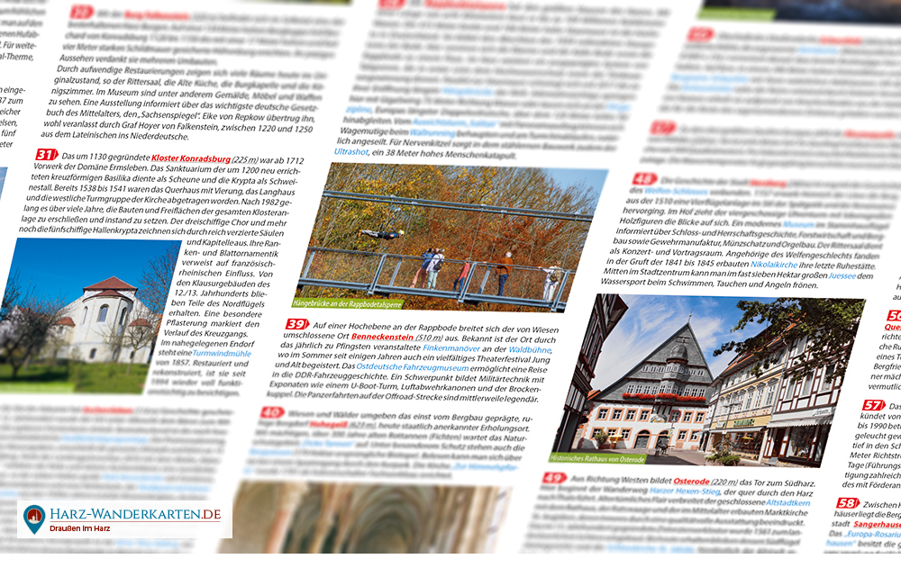 Freizeitkarte Harz 1:100.000