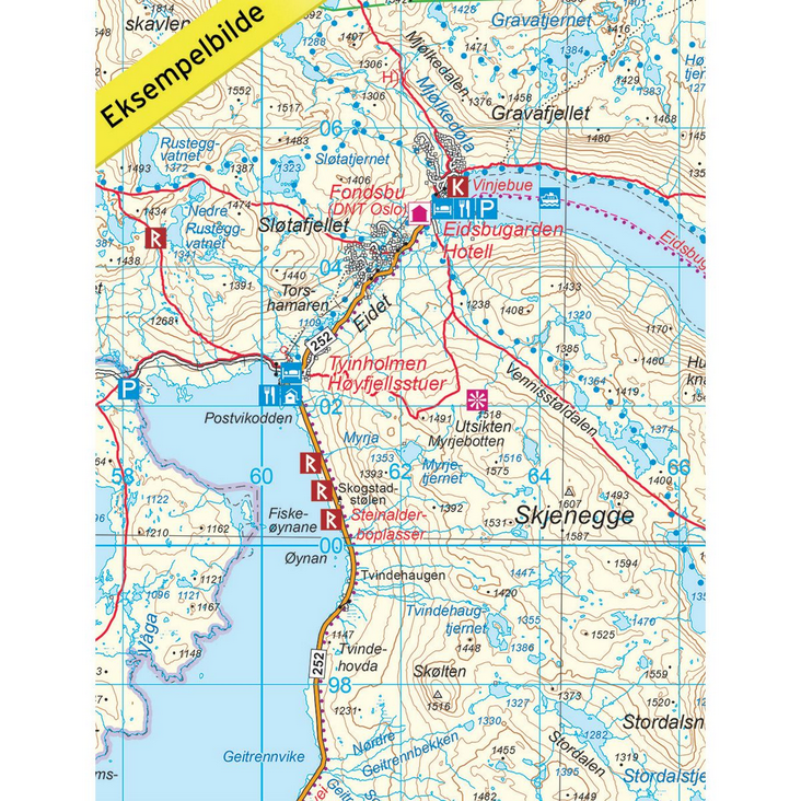 Jotunheimen 1:100.000 - Turkart