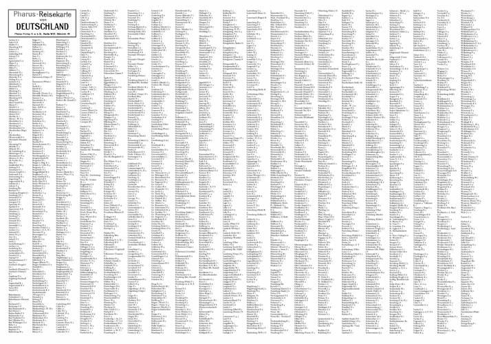 Eisenbahn-Verkehrskarte Deutschland 1927