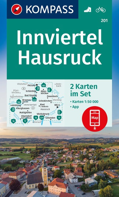 201 Innviertel, Hausruck 1:50.000 - Kompass Wanderkartenset