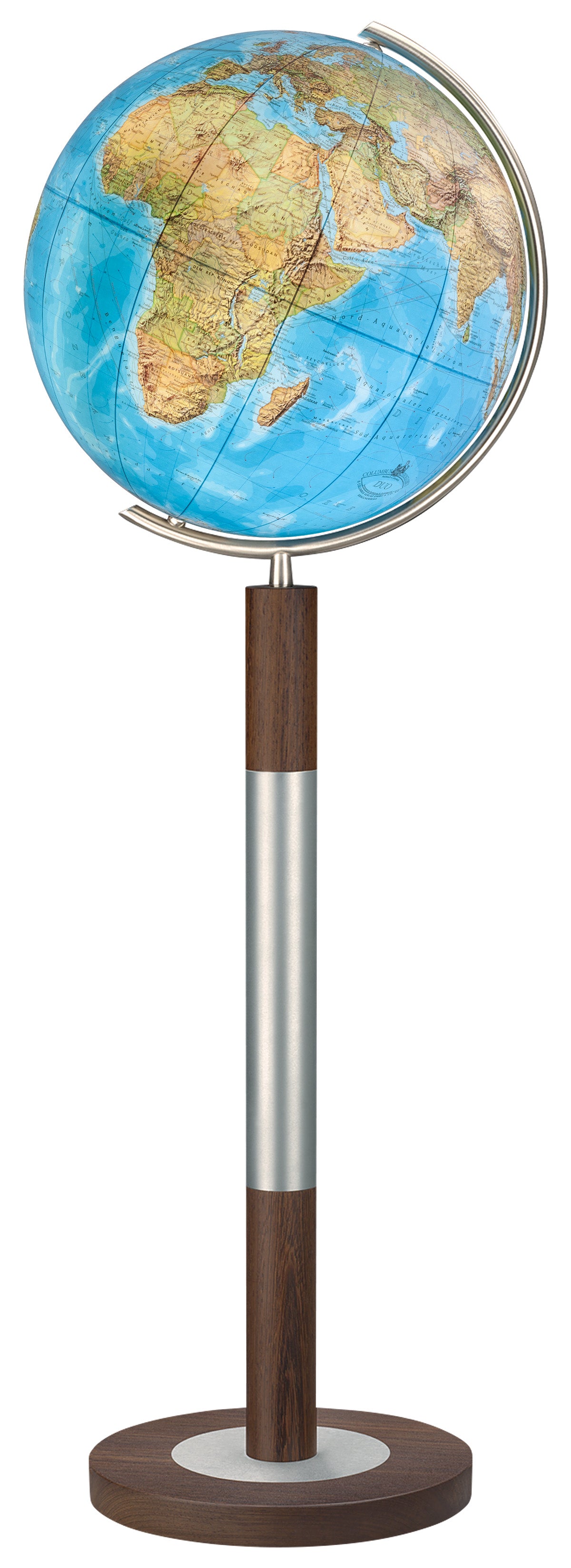 Standglobus 40cm Columbus DUO Kristallglas Edelholz - 204088