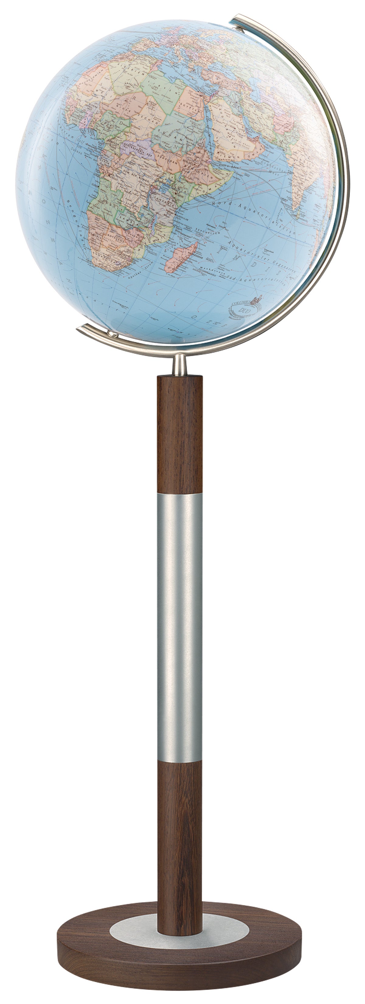 Standglobus 40cm Columbus DUO Kristallglas Edelholz - 204088