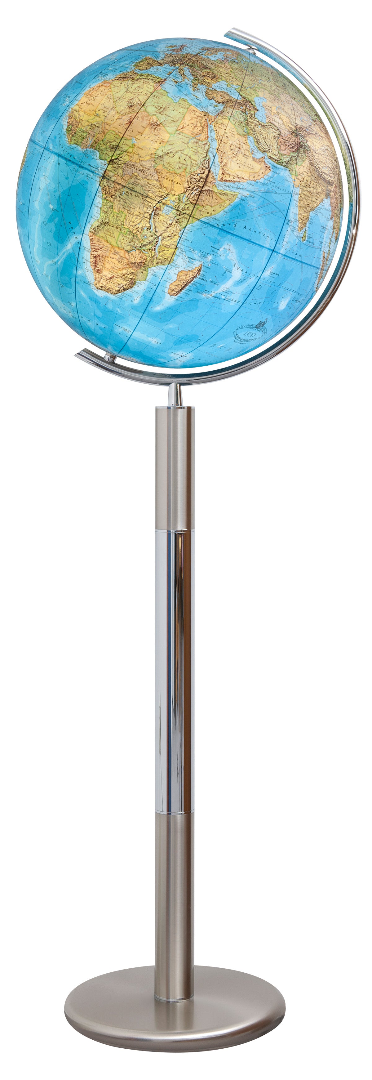 Standglobus 40cm Columbus DUO Kristallglas Edelstahl - 204089