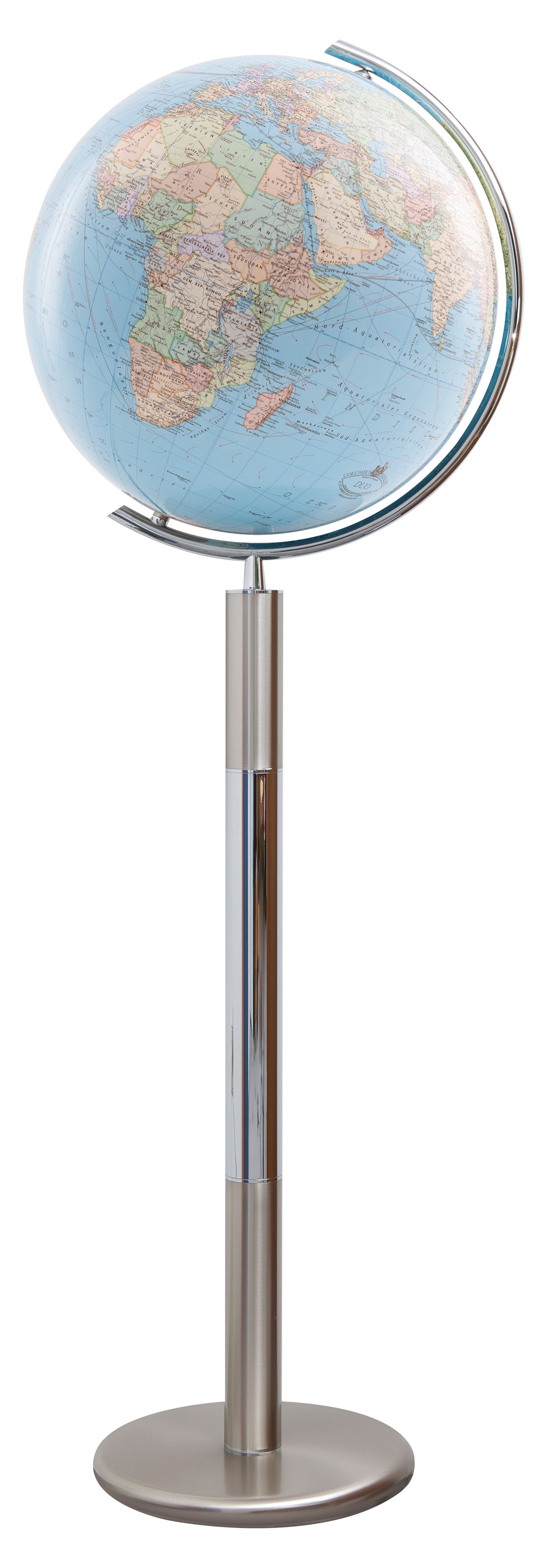 Standglobus 40cm Columbus DUO Kristallglas Edelstahl - 204089