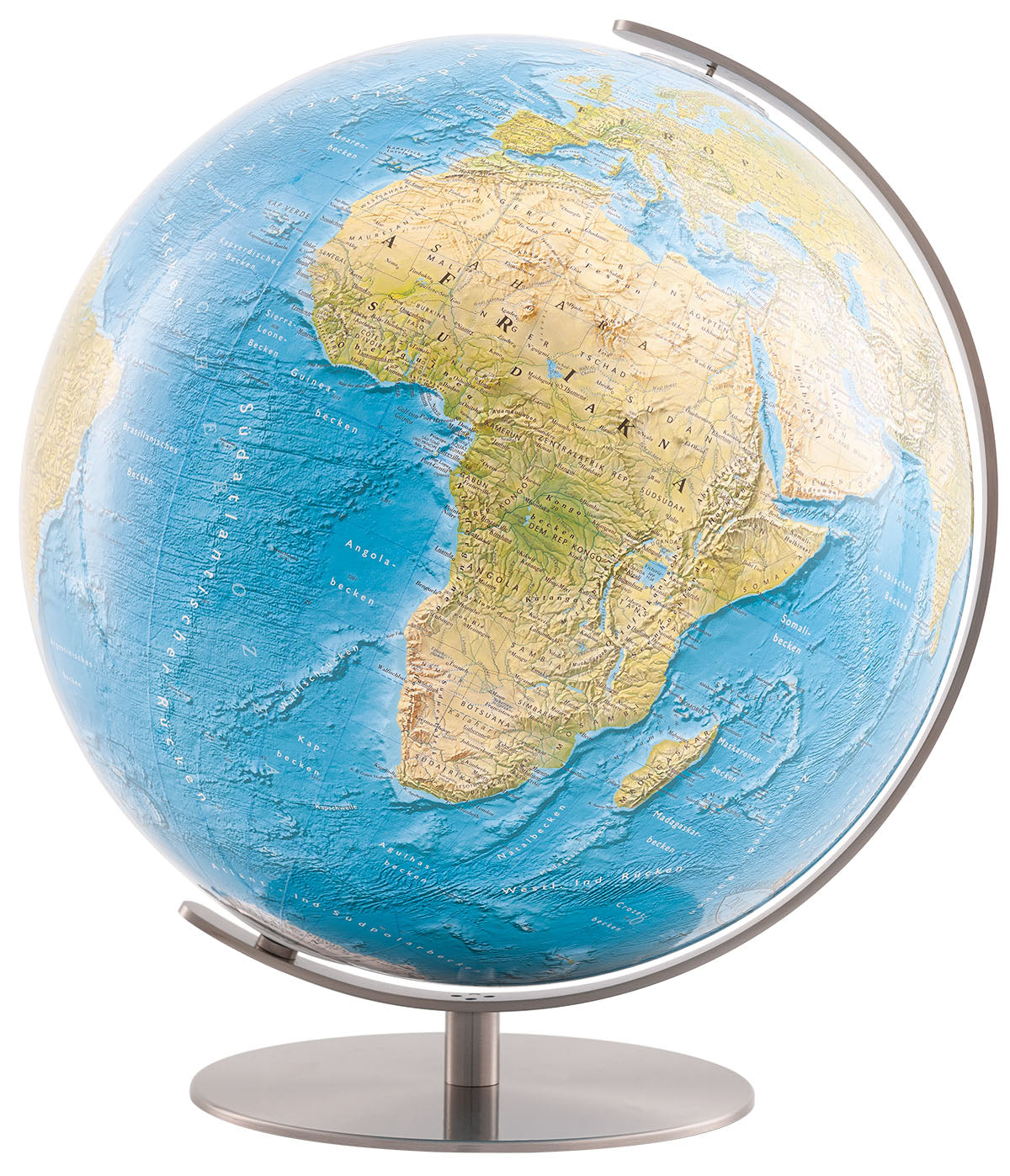 Glasglobus 40cm Columbus DUORAMA Edelstahl - K214081
