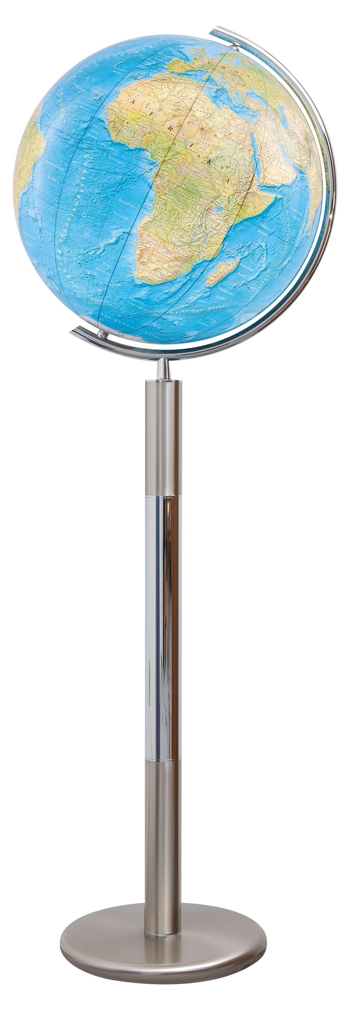 Standglobus 40cm Columbus DUORAMA Kristallglas Edelstahl - 214089