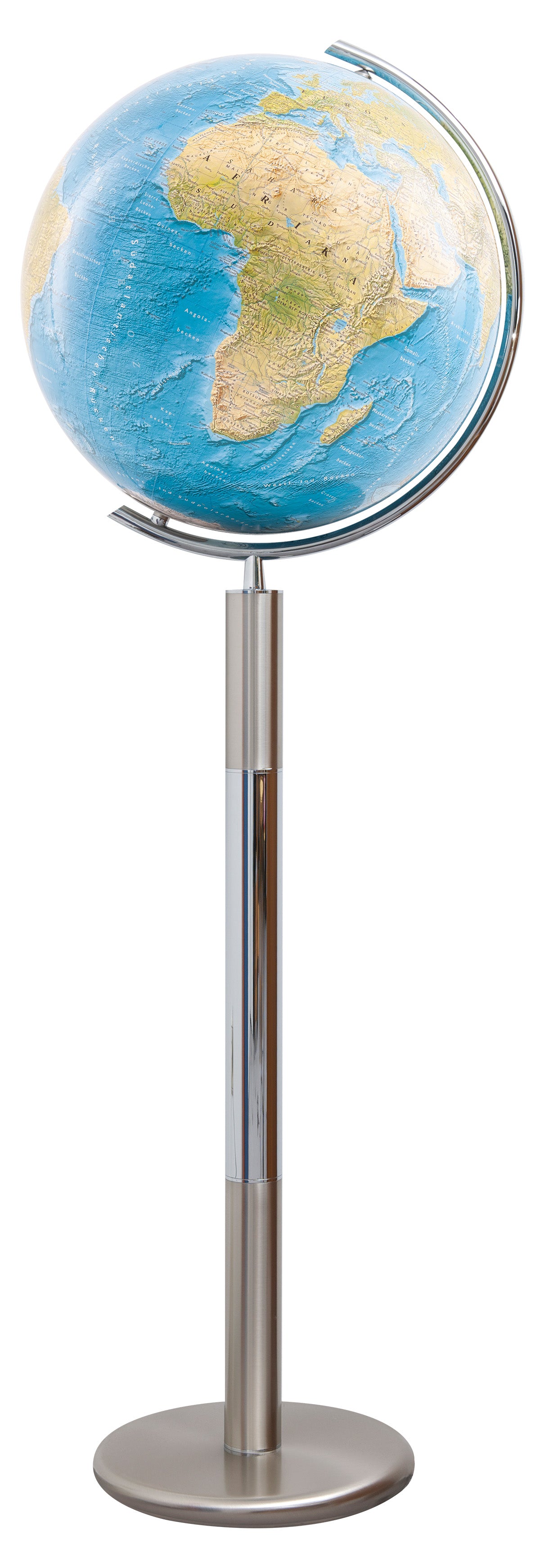 Standglobus 40cm Columbus DUORAMA Kristallglas Edelstahl - 214089