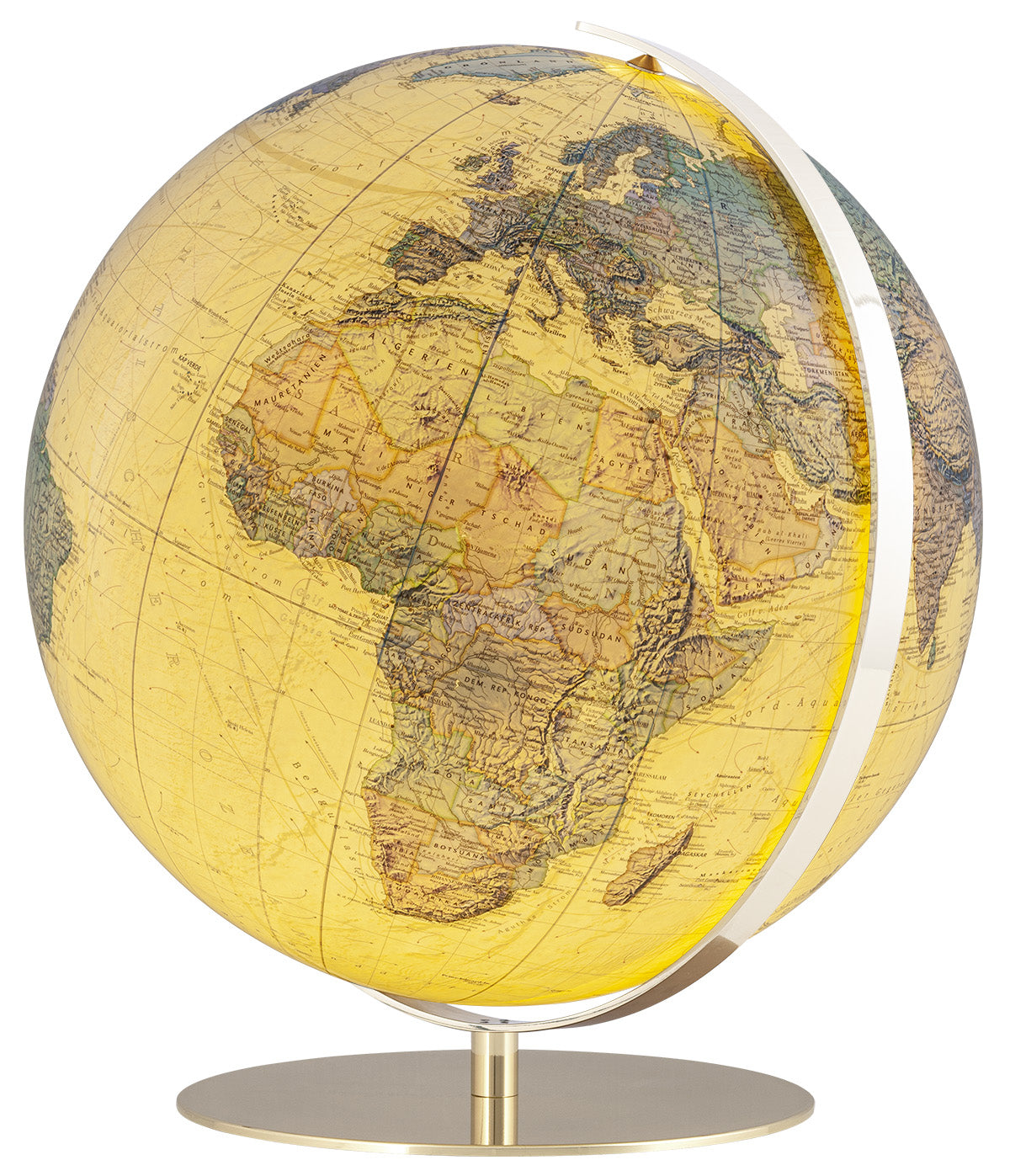 Glasglobus 40cm Columbus ROYAL Messing - K224071