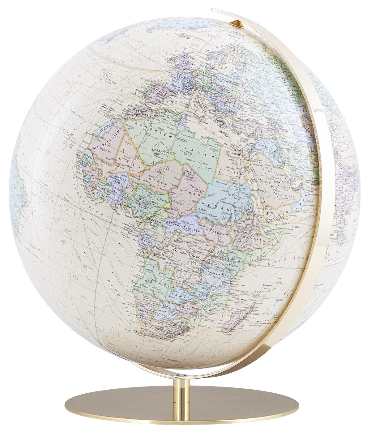 Leuchtglobus 40cm Columbus ROYAL Messing - 224071