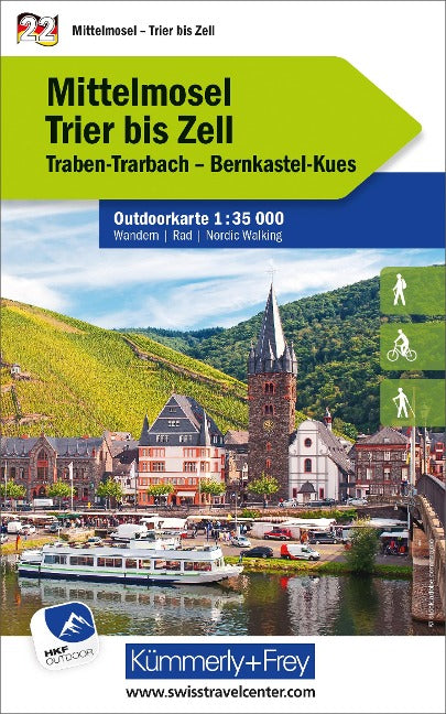 22 Mittelmosel - Kümmerly und Frey - 1:35.000