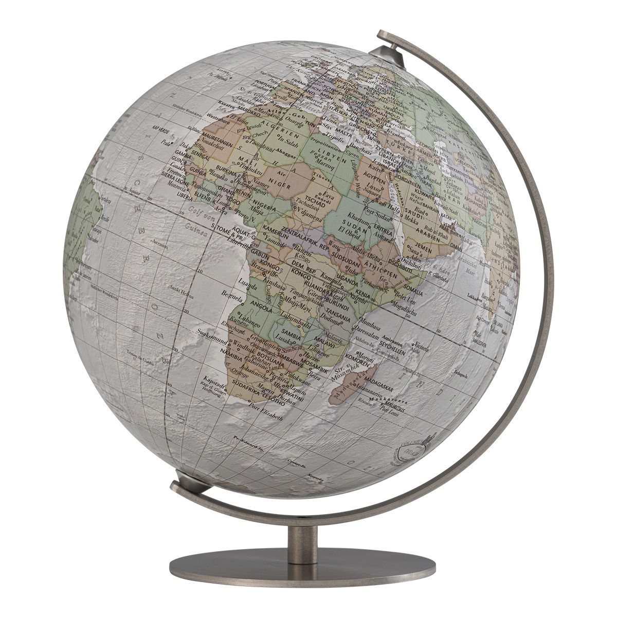 Miniglobus 12cm Columbus DUO ALBA Edelstahlfuß - 231281