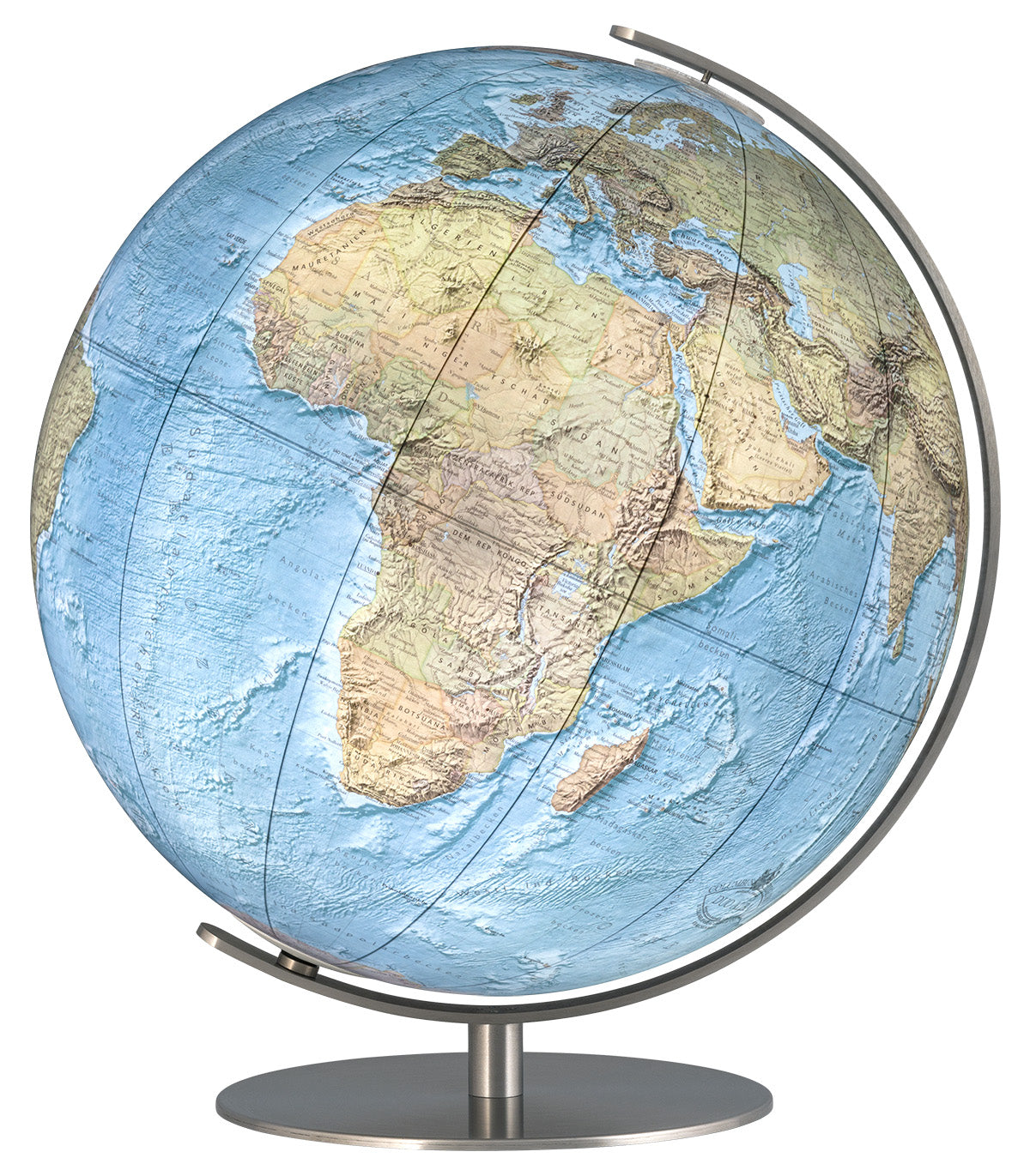 Glasglobus 34cm Columbus DUO ALBA Edelstahl - K233481