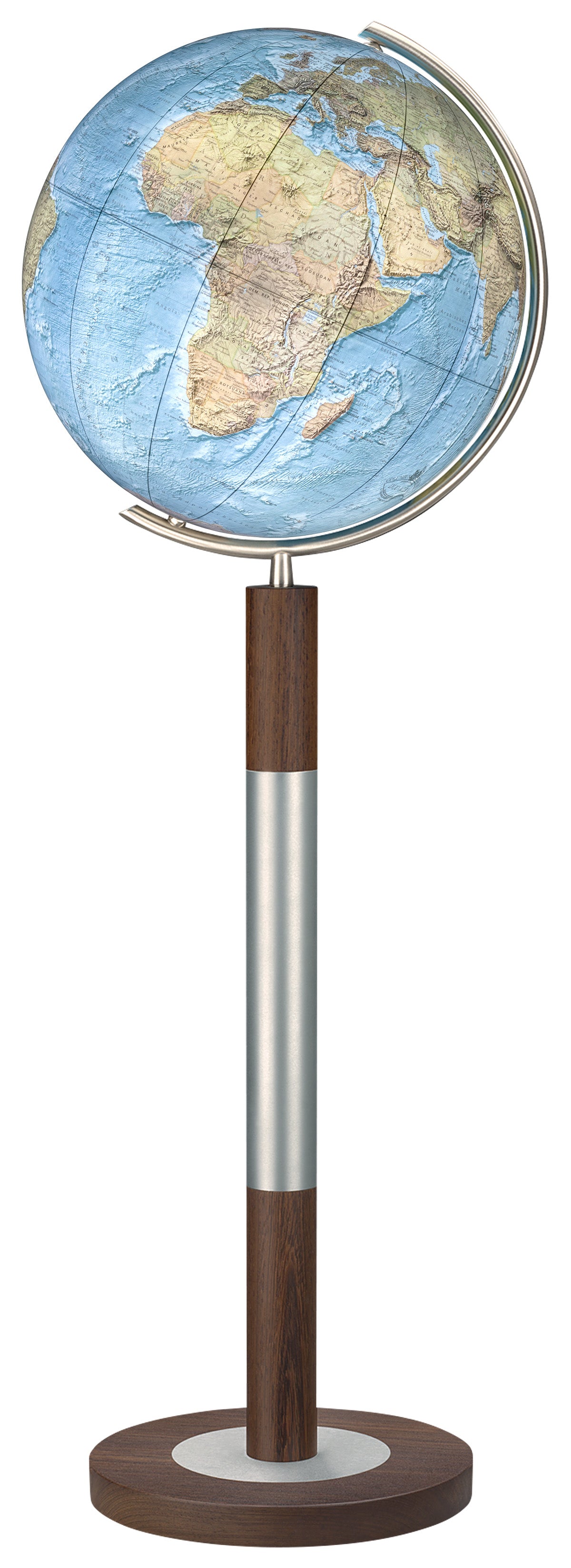 Standglobus 40cm Columbus DUO ALBA Kristallglas Edelholz - 234088