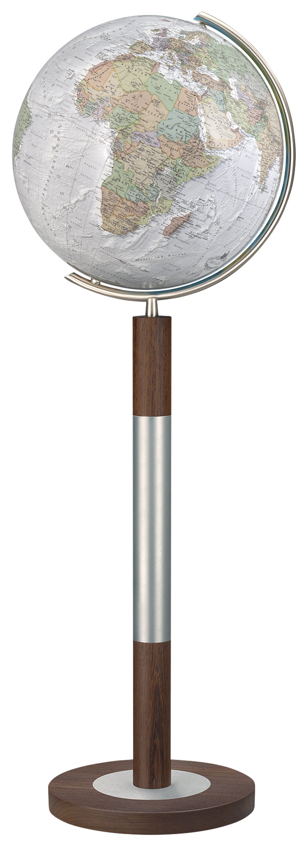 Standglobus 40cm Columbus DUO ALBA Kristallglas Edelholz - 234088