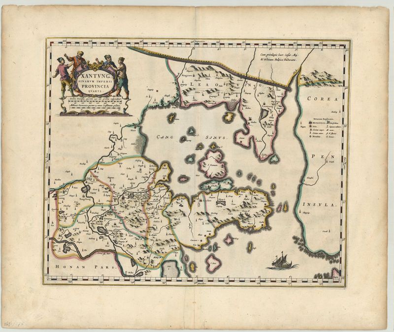 Die chinesische Provinz Shandong im Jahr 1655 von Joan Blaeu (Kopie)