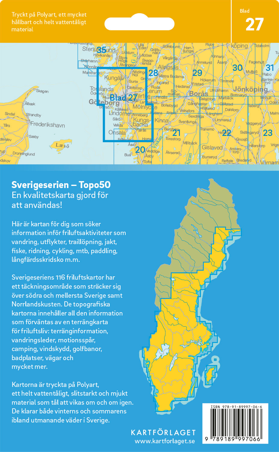 Schweden 1:50.000 Wanderkarten (1 Malmö - 71 Hallstavik) Sverigeserien