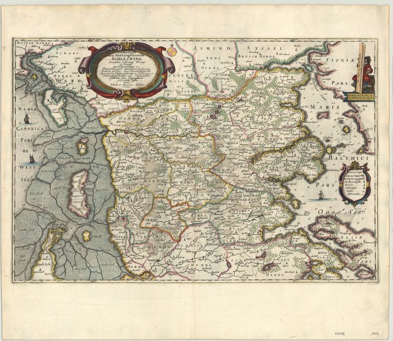 Schleswig im Jahr 1652 von Johannes Mejer