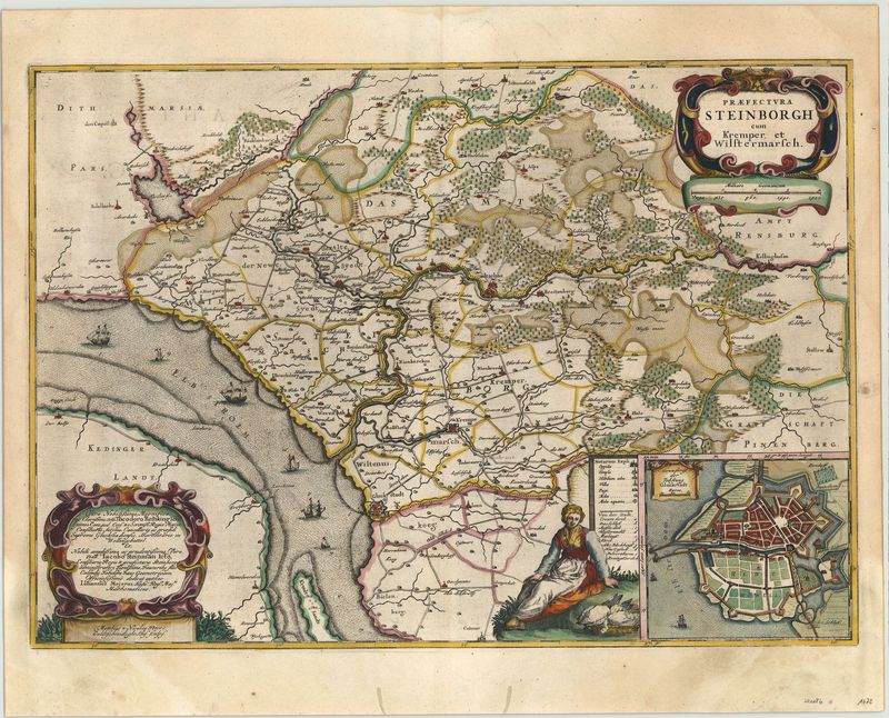 Steinburg im Jahr 1652 von Johannes Mejer