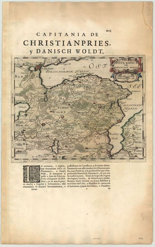 Kiel im Jahr 1652 von Joan Blaeu