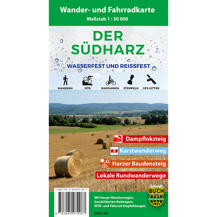 Der Südharz – wetterfest 1:30.000