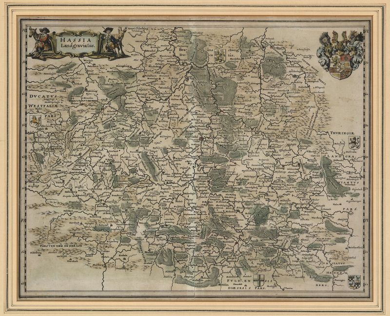 Hessen im Jahr 1646 von Matthäus Merian