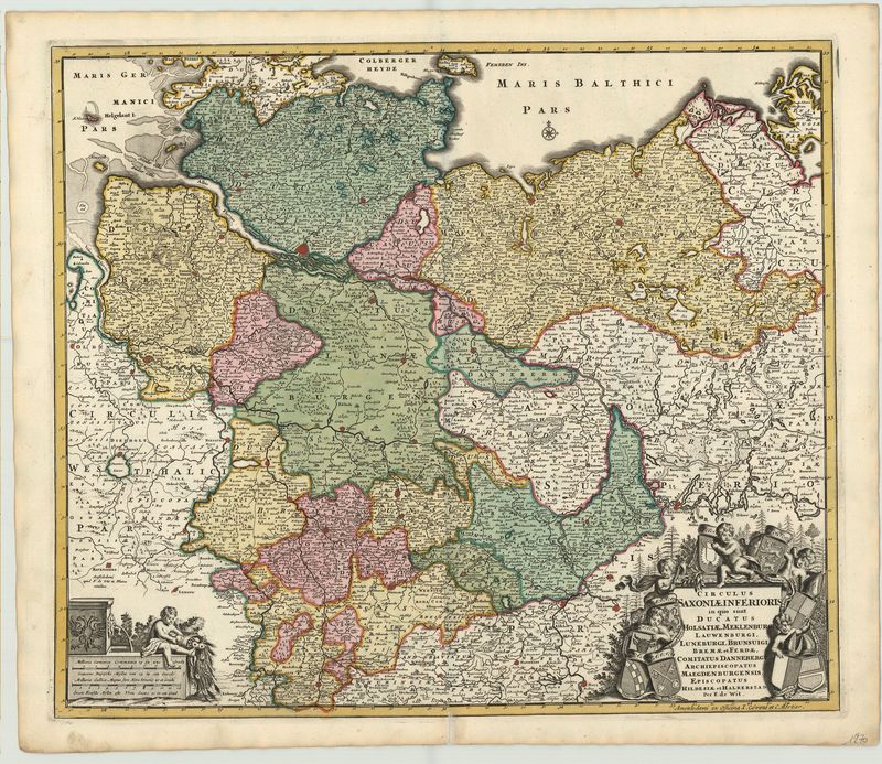 Niedersachsen um das Jahr 1680 von Frederick de Wit