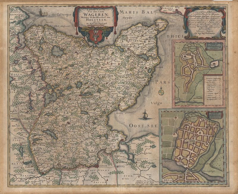 Ostholstein und Oldenburg im Jahr 1651 von Johannes Mejer