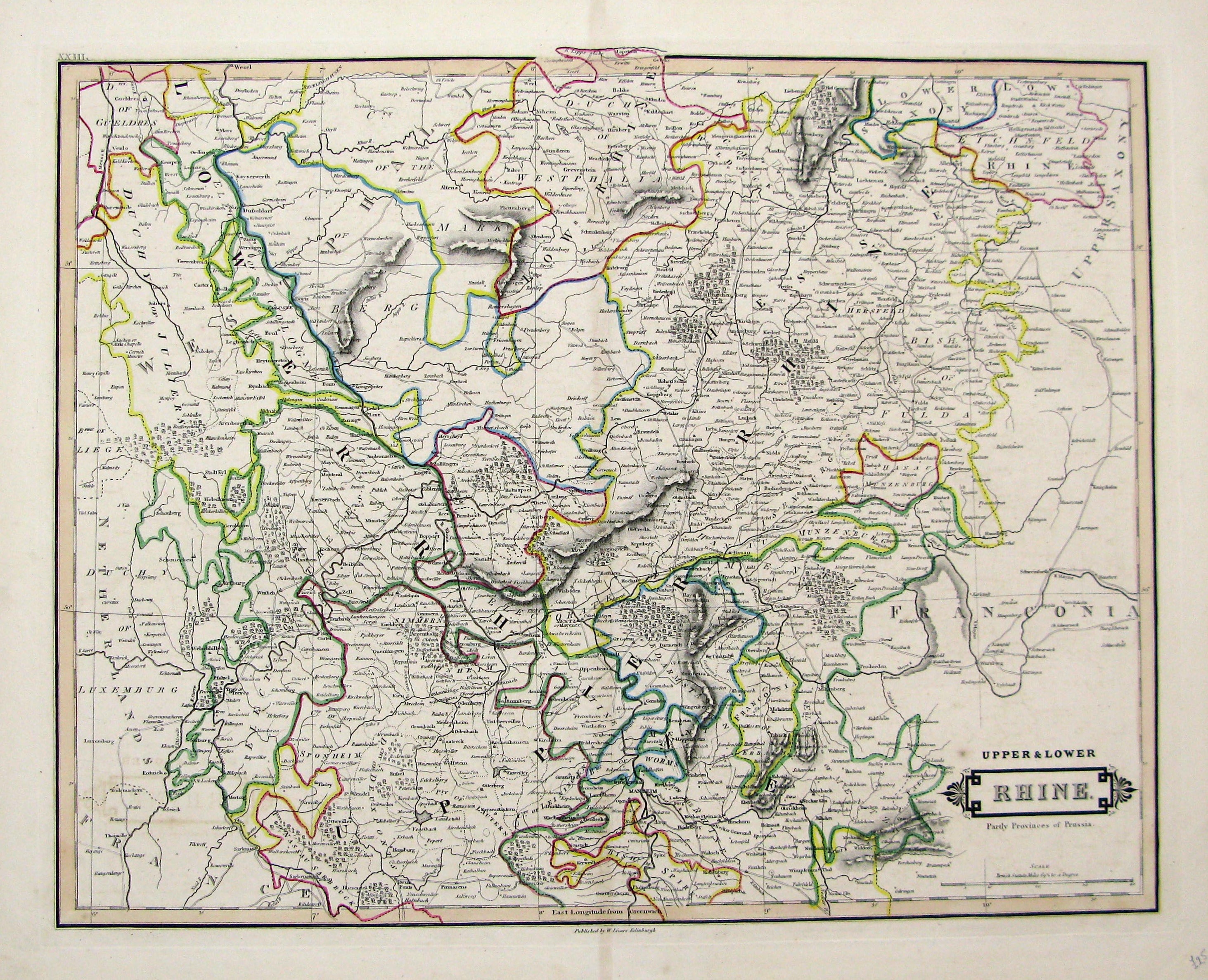 Rhein-Main-Gebiet in der Zeit um 1831