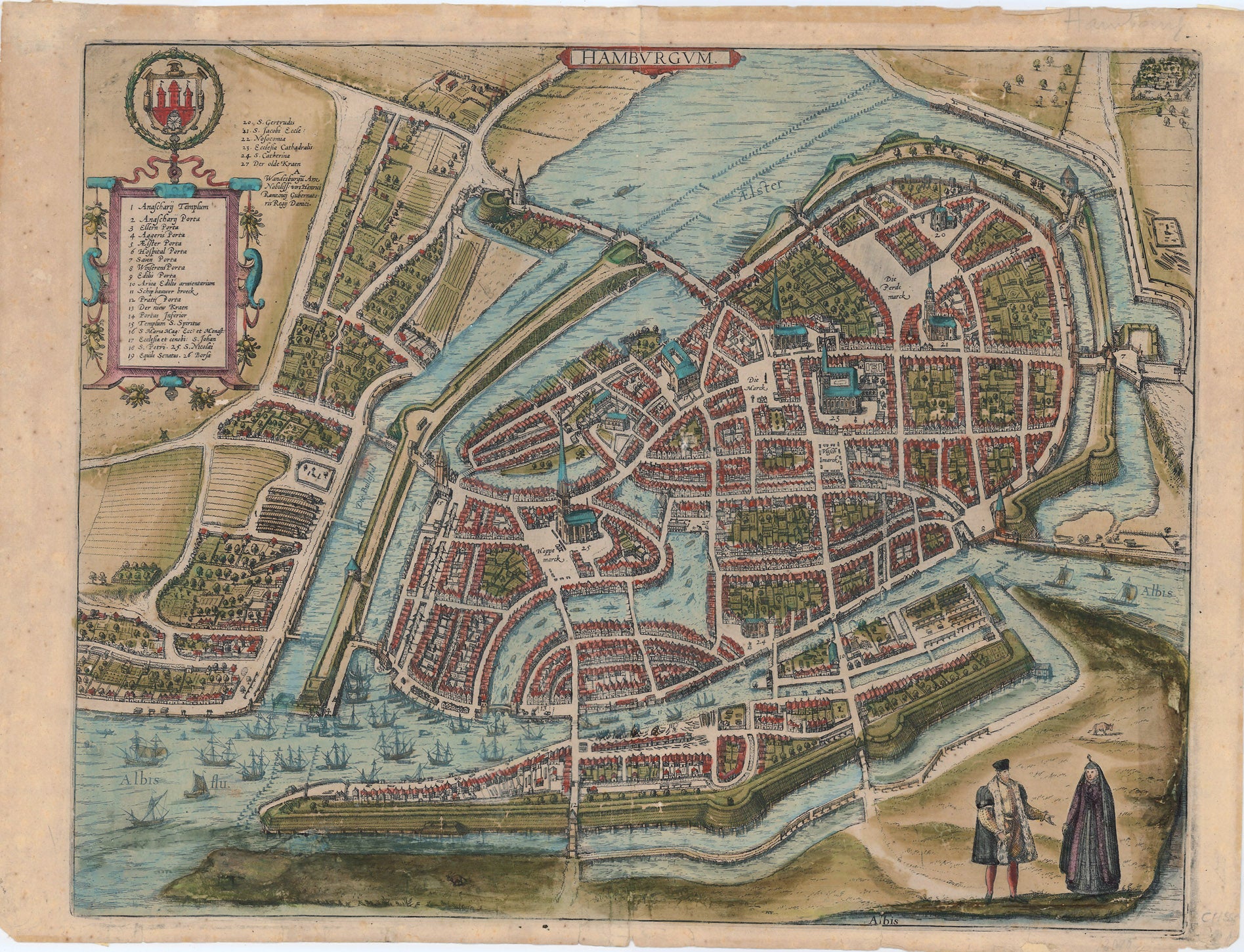 Hamburg um das Jahr 1618