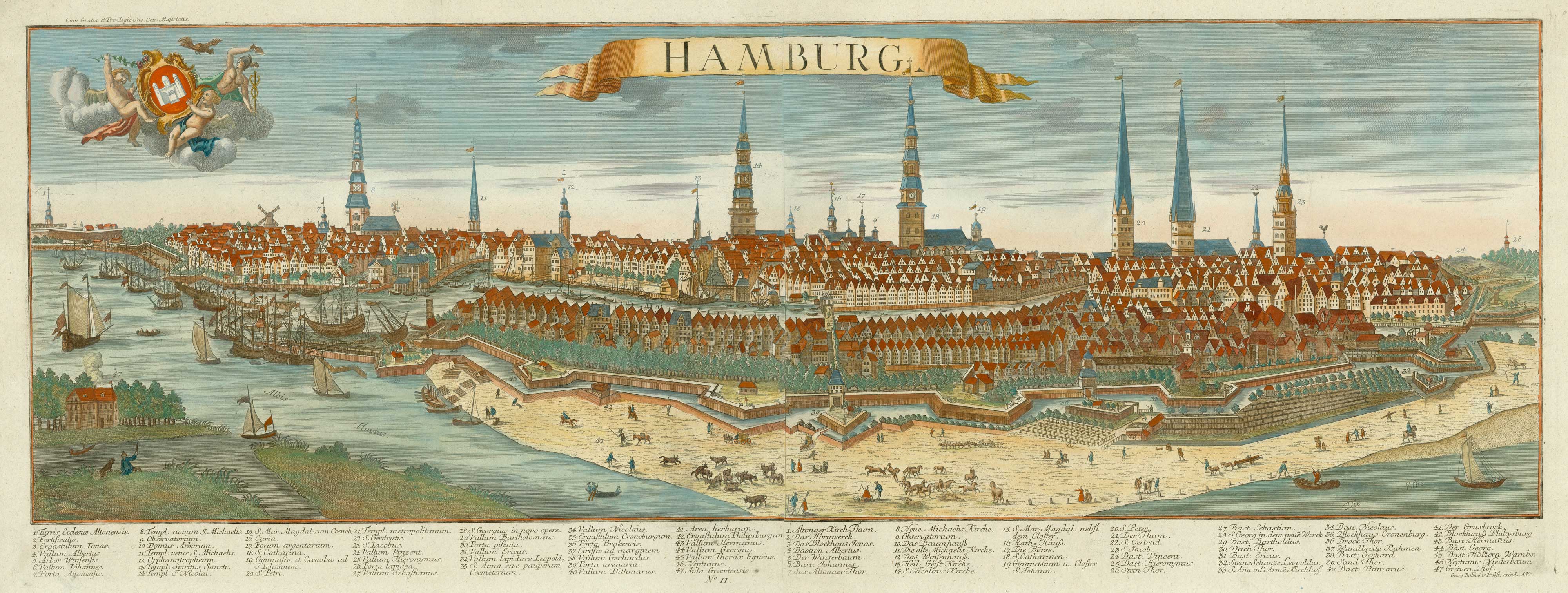 Hamburg in der Zeit um 1760