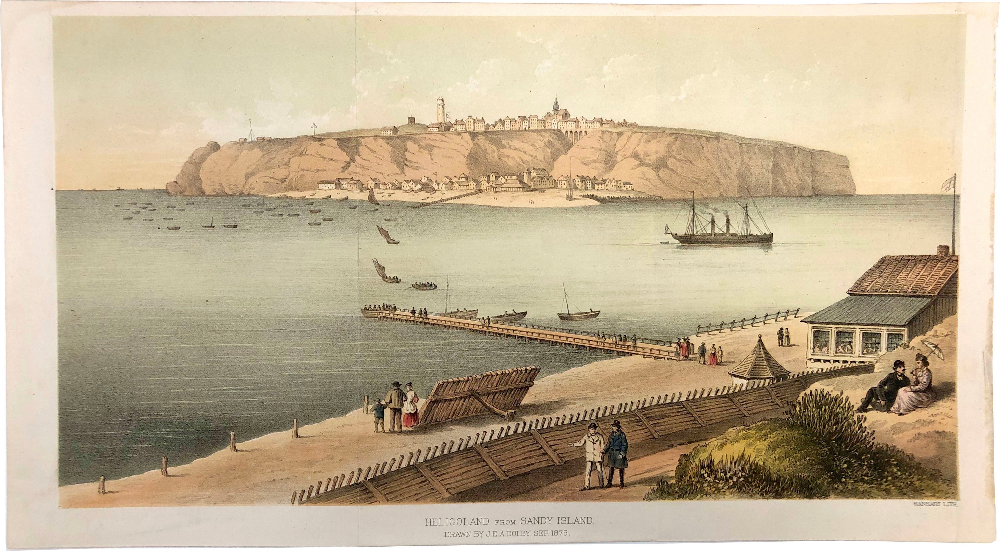 Ansicht Helgolands im Jahr 1875 von Joshua Edward Adolphus Dolby