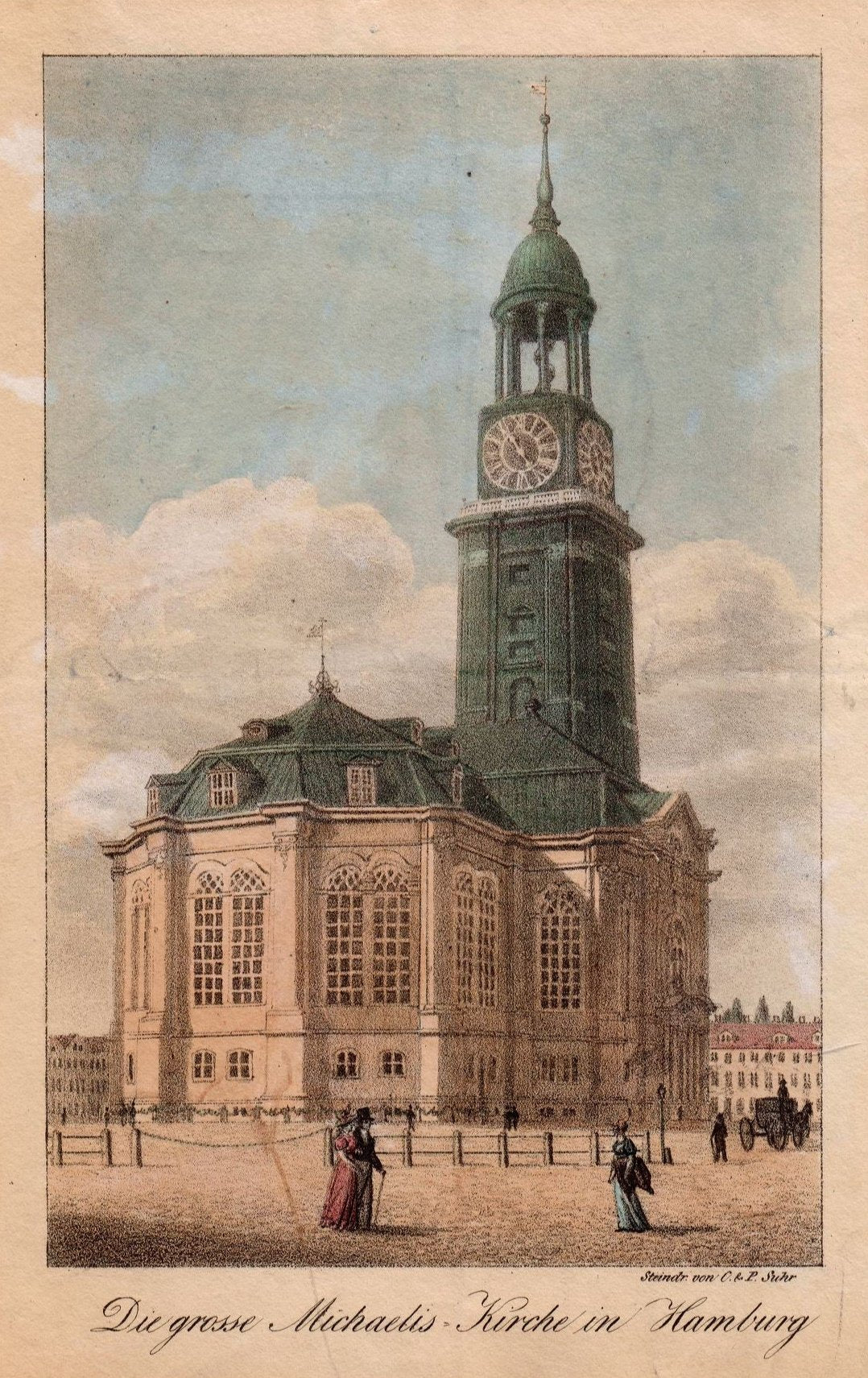 Hamburger Michel im Jahr 1830