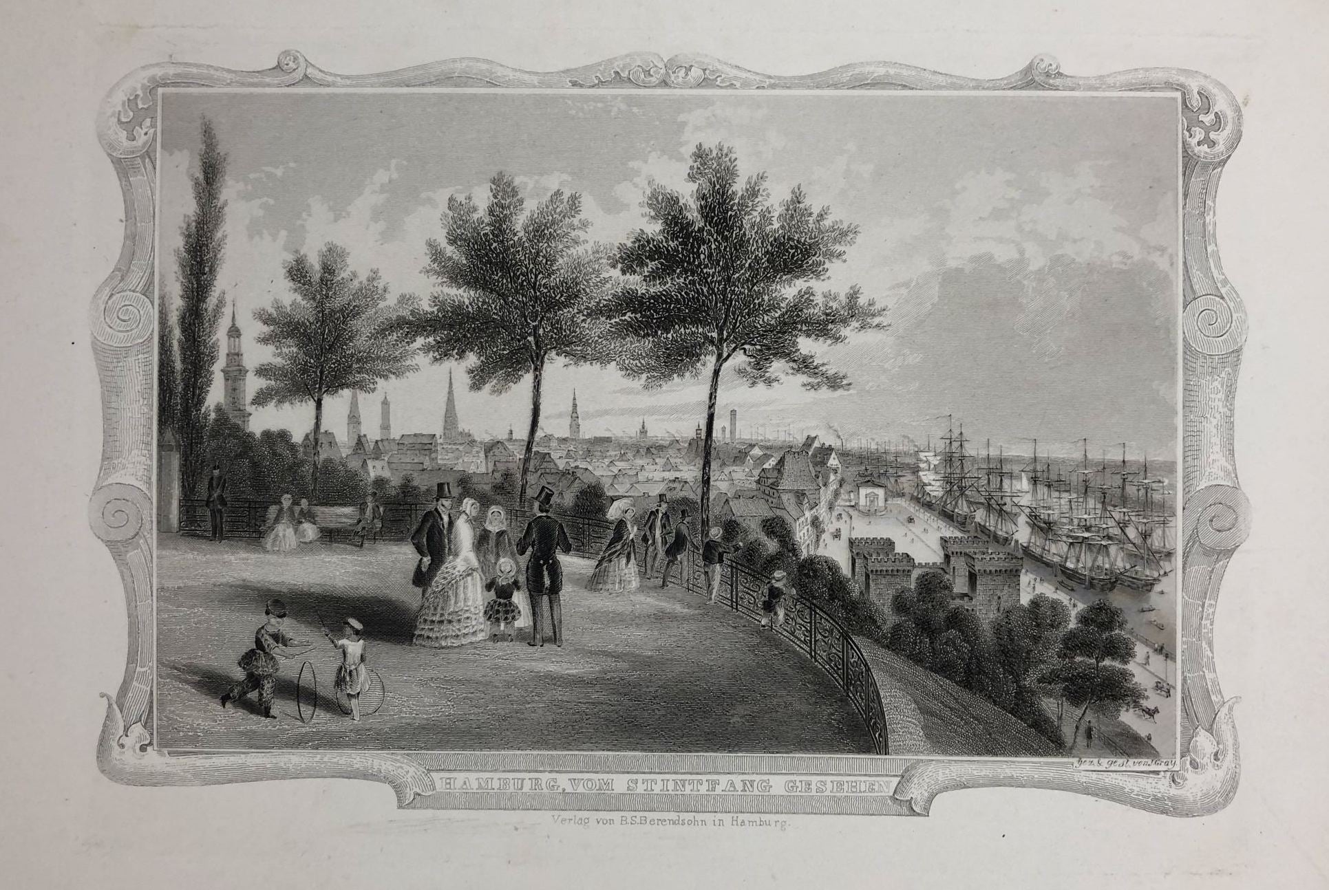 Stintfang in Hamburg im Jahr 1850