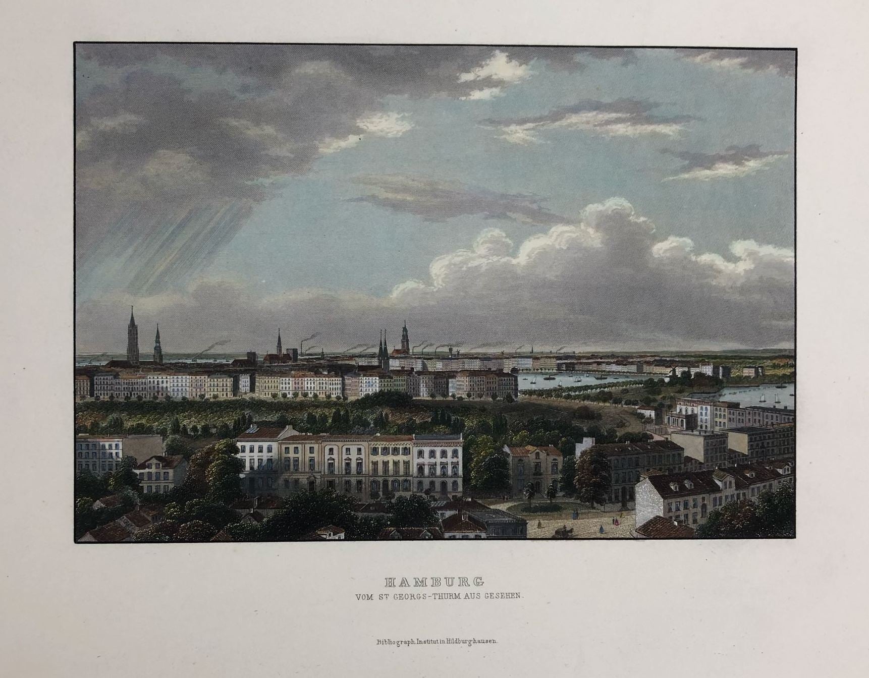 Hamburger Alster um das Jahr 1860