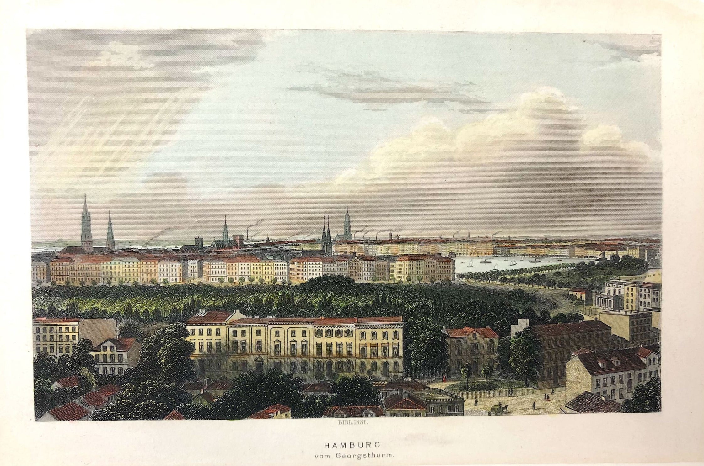 Hamburger Alster um das Jahr 1880